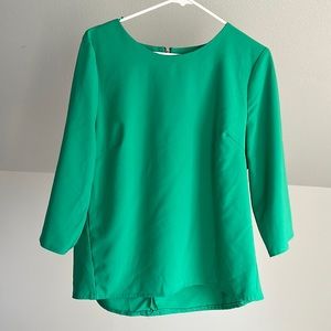 Green womens blouse